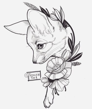 Тату эскизы животных