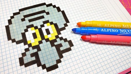Игрушки по клеточкам