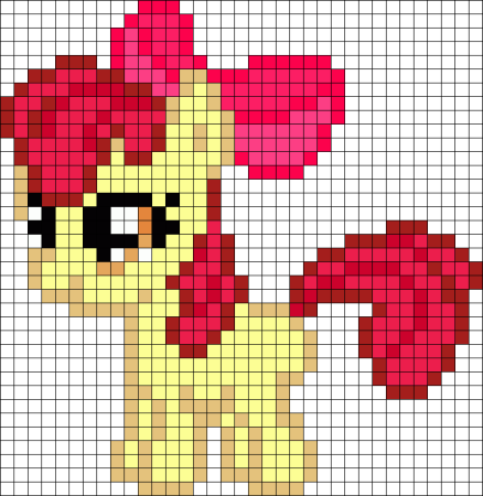 Пони по клеточкам