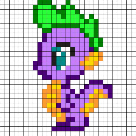 Рисование по клеткам my little Pony