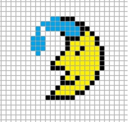 Луна по клеточкам небольшая