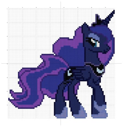 Вышивка крестиком пони