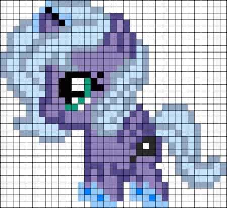 Пони по клеточкам