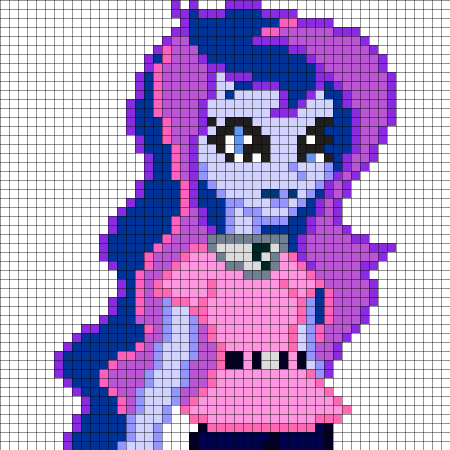 Рисование по клеточкам милые девочки