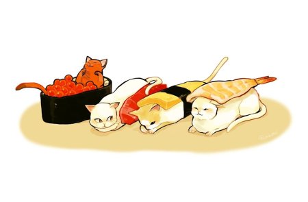 Рисунок котика Mochi новый год