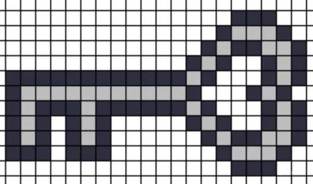 Рисунок по клеточкам черно белые легкие маленькие