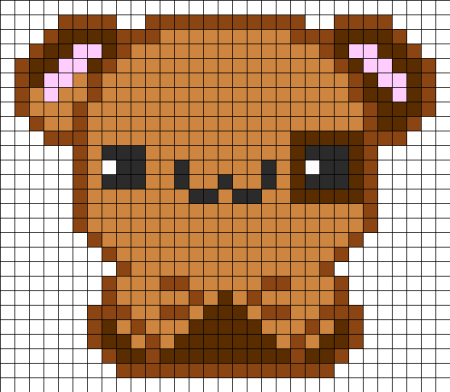 Рисунок по клеточкам в тетради животных