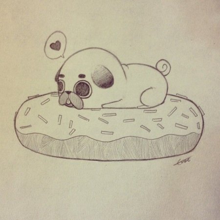 Рисунки для срисовки в скетчбук животные милые