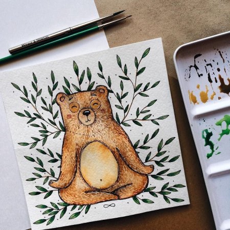 Рисование карандашом в скетчбуке животных