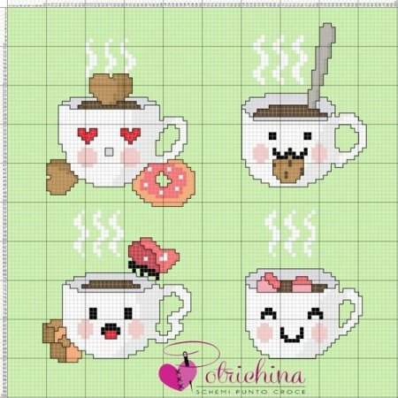 Кавайные вышивки