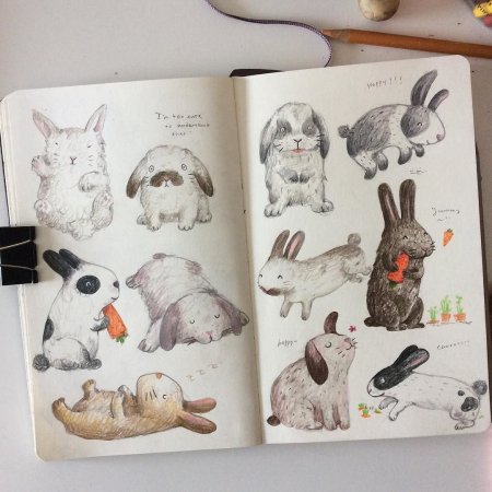 Рисунки для скетчбука животные