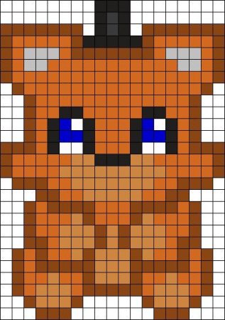 Рисунки по клеточкам ФНАФ
