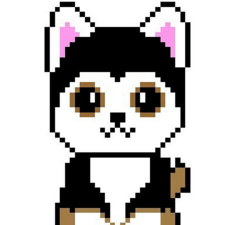 Рисование по клеточкам хаски