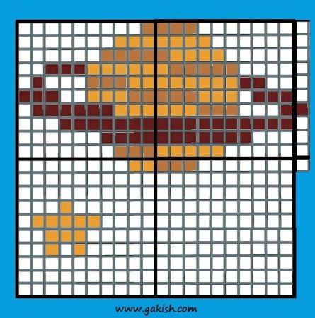 Рисование по клеточкам планеты
