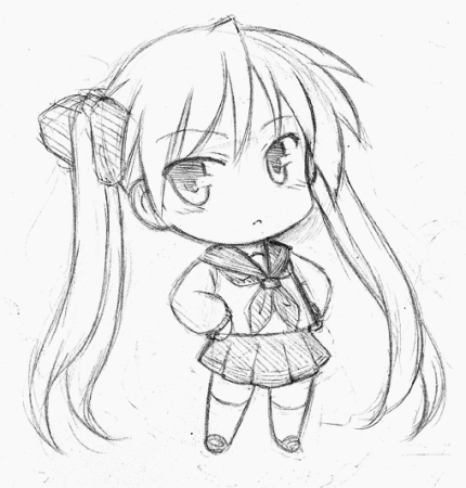 Чиби рисунки для срисовки