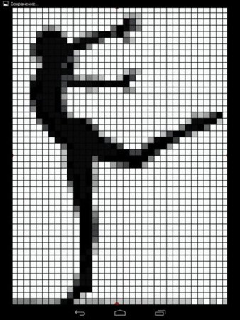 Рисунки по клеточкам спортивные