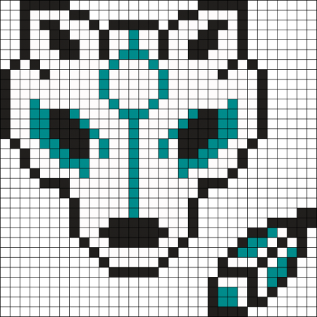 Волк по клеточкам