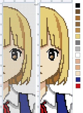 Маленькие вышивки аниме