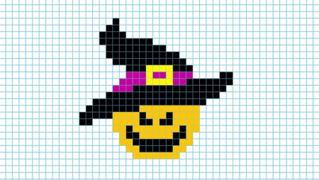 Рисунки на Хэллоуин по клеткам