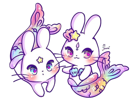 Милые кавайные котики и зайчики