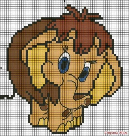 Вышивка крестом из мультиков