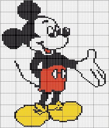 Жаккард Микки Маус