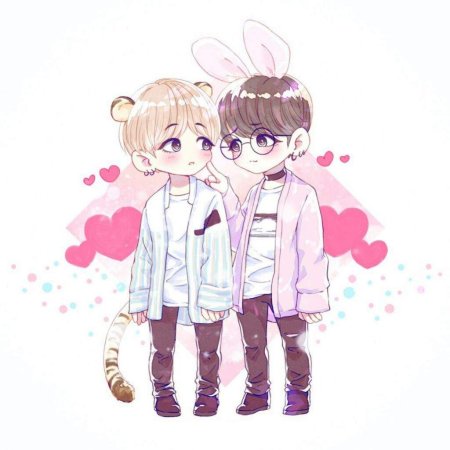 BTS Vkook Чиби