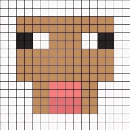 Рисунки по клеточкам из МАЙНКРАФТА