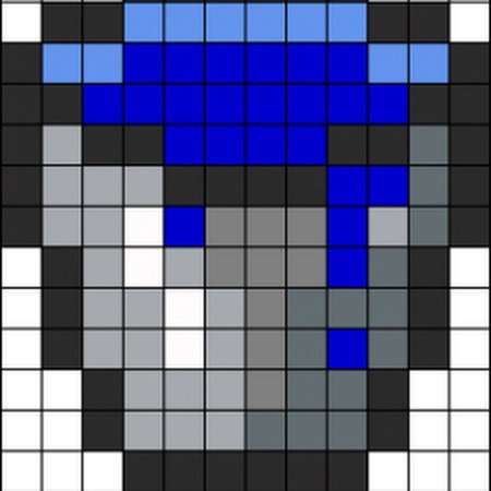 Рисование по клеткам дракон