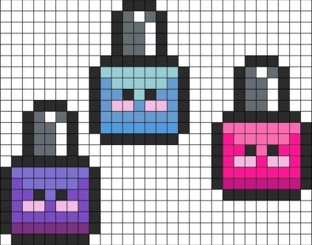 Рисунки в клеточку