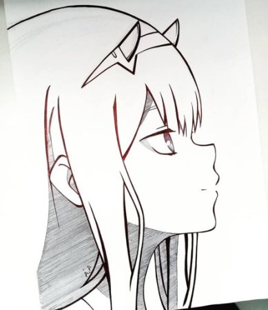 Рисунки для срисовки аниме 02