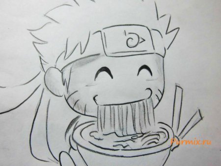 Наруто Чиби для срисовки легко