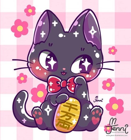 Милые кавайные кошечки