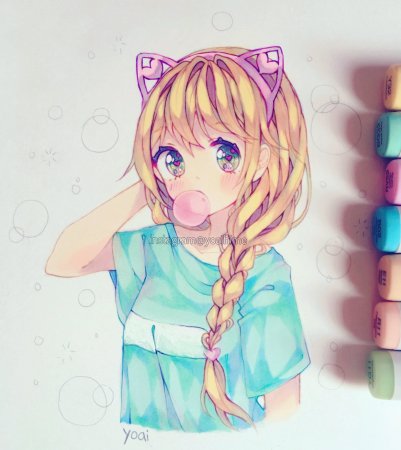 Милые аниме девочки