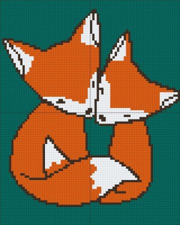 Лисята крестиком