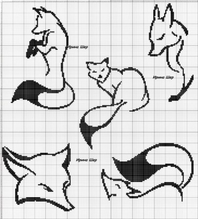 Лиса монохром