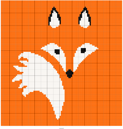 Жаккард лисички схема