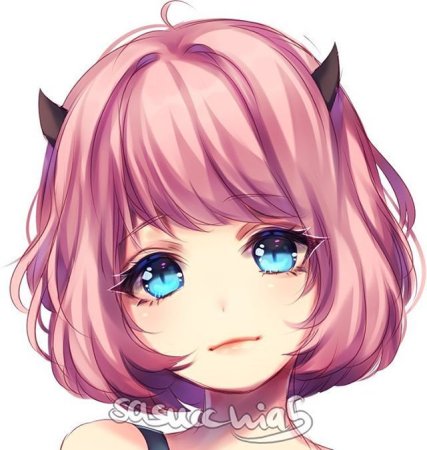 Аниме лицо девушки