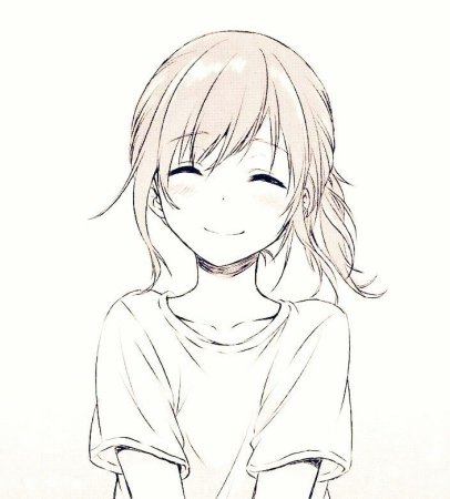 Лицо аниме тянки для срисовки