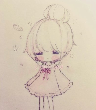 Милые Чиби для срисовки