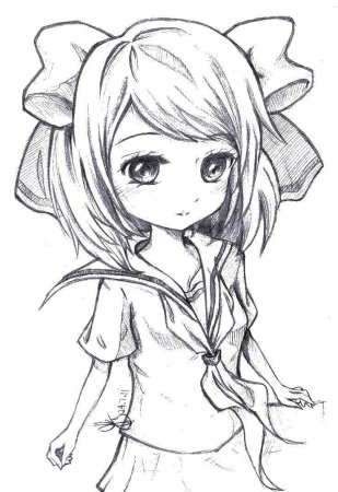 Аниме для срисовки карандашом