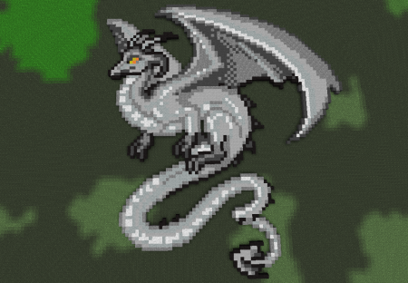 Пиксельный дракончик