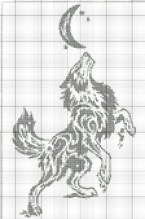 Схемы вышивки крестом монохром волки