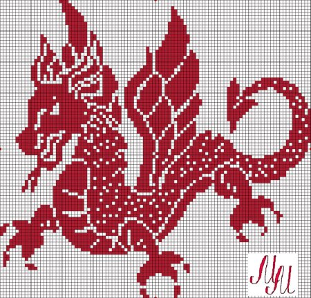 Вышитый дракон