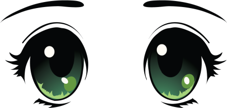 Аниме зеленые глаза