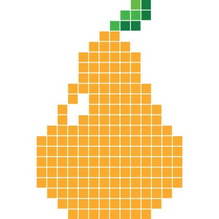 Рисование по клеточкам фрукты