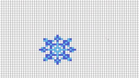 Снежинка по клеточкам