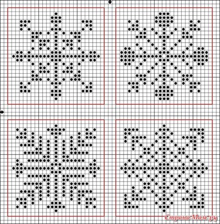 Бискорню Снежинка схема