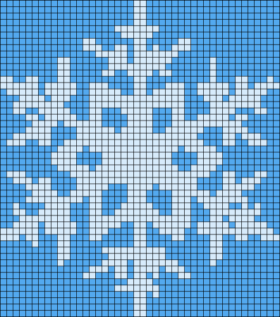 Жаккардовый узор Снежинка