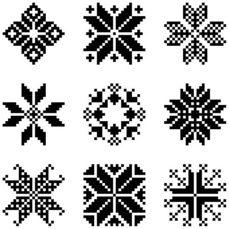 Вышивка Скандинавская Снежинка